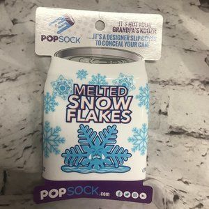 Melted Snowflakes Beersy Silicone Sleeve Hide-a-Beer Can Cooler 12oz Koozie